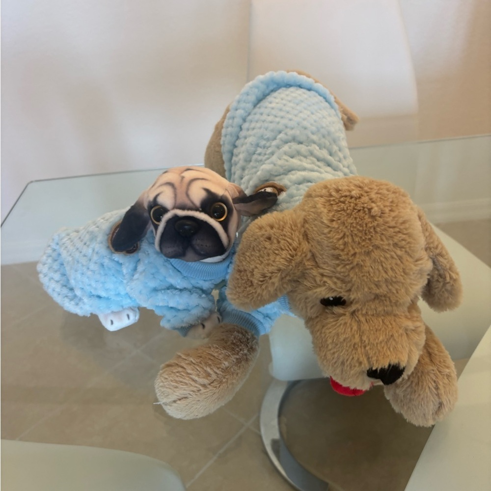 Blue Plush Dog Toy - Picture 1 of 7